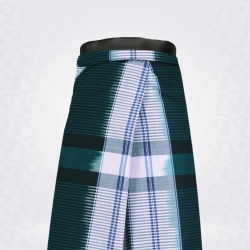 Handloom Lungi-Dark Jungle Grey White Cotton Handloom Lungi-Dark Jungle Grey White Cotton